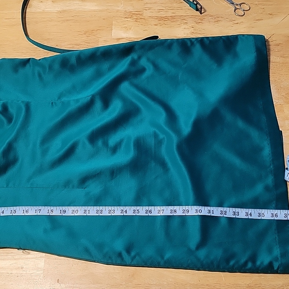 Ann Taylor Teal Sleeveless Belted Sheath Dress - Picture 12 of 13